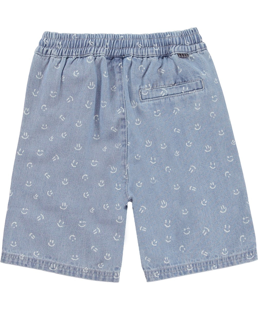 Denim smile shorts