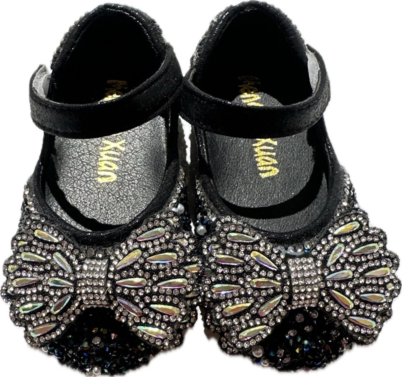 Black Shoes with Bow Butterfly