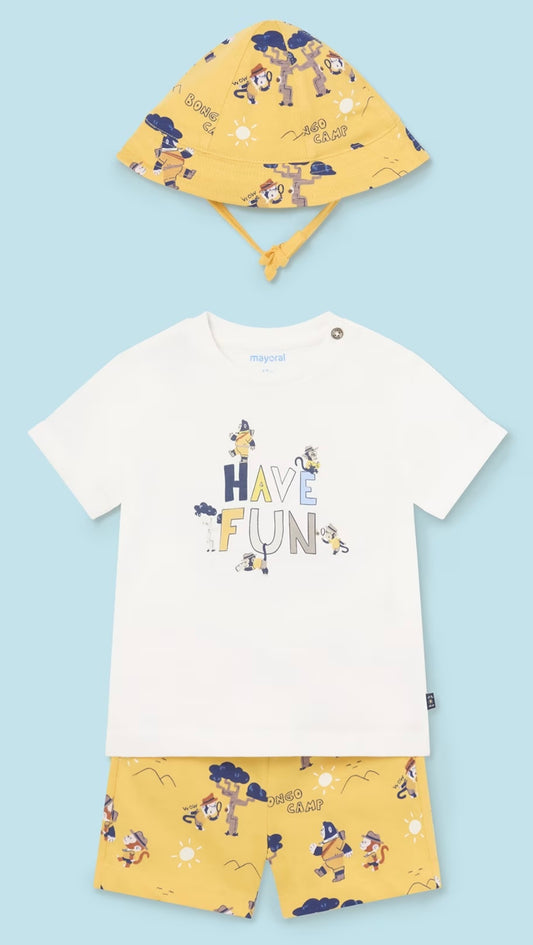 Baby 3-piece printed set.