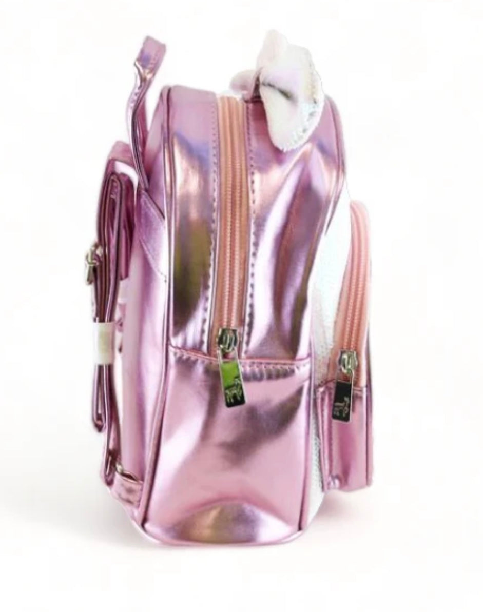 Bowtie Sequin Backpack - Pink