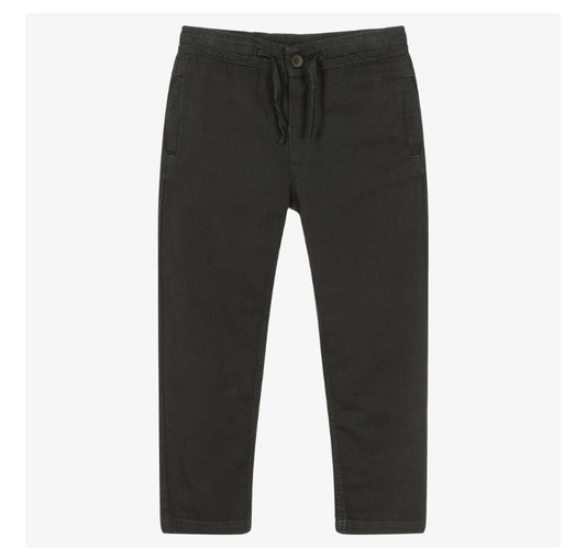 Graphite linen pants