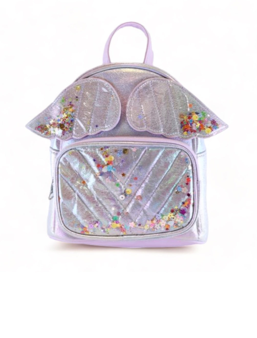 Angel Wings Iridescent Backpack - Lilac