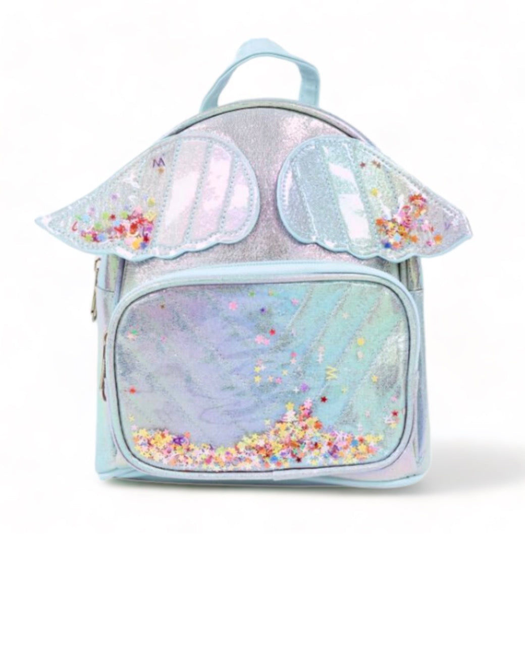 Angel Wings Iridescent Backpack - Blue
