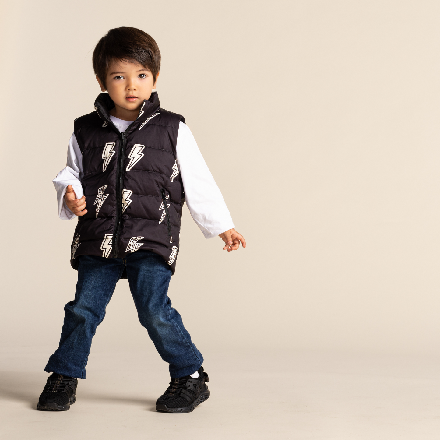 Casey Reversible Vest Lightning Storm