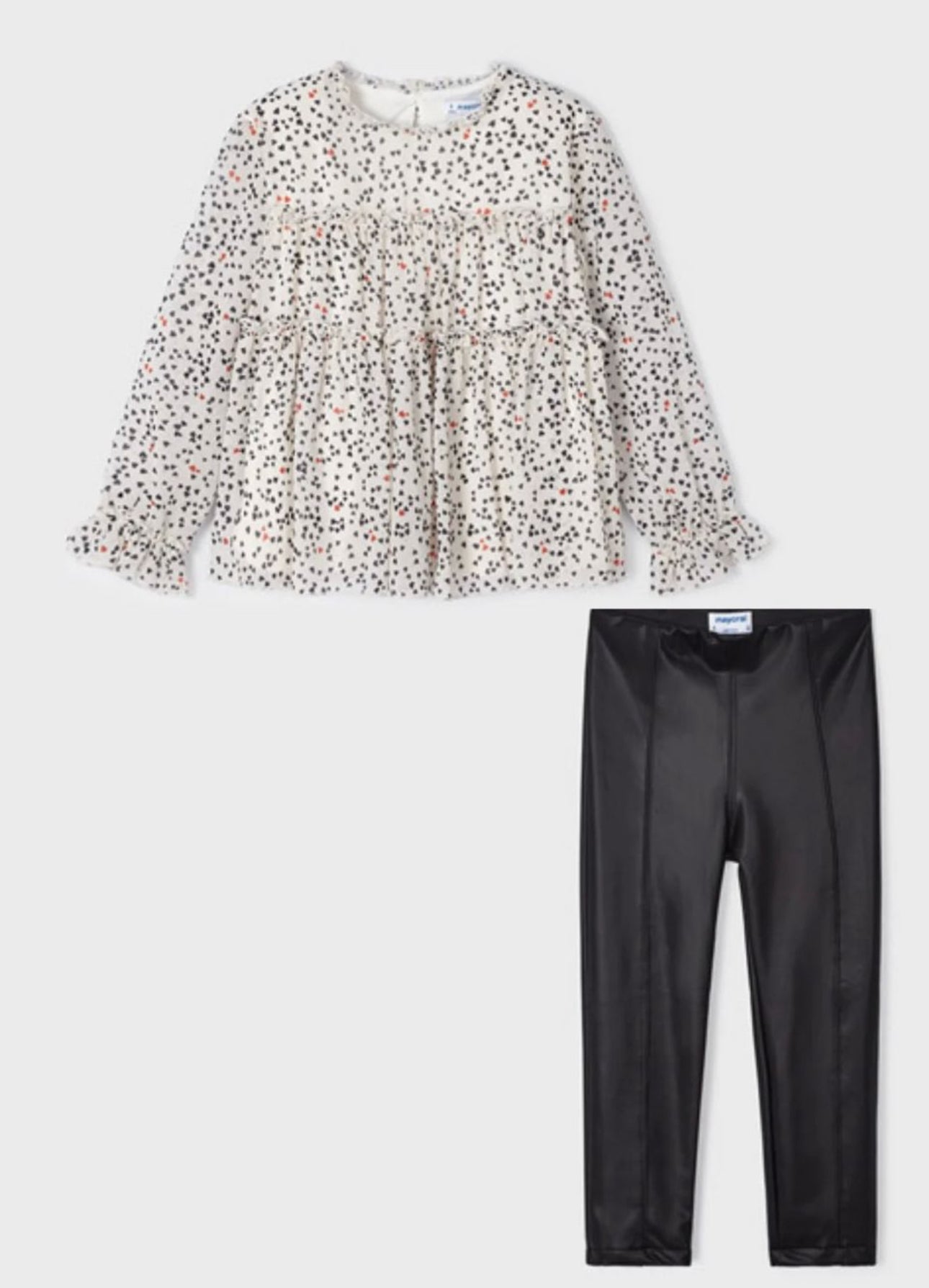 Mayoral blouse and leggings set