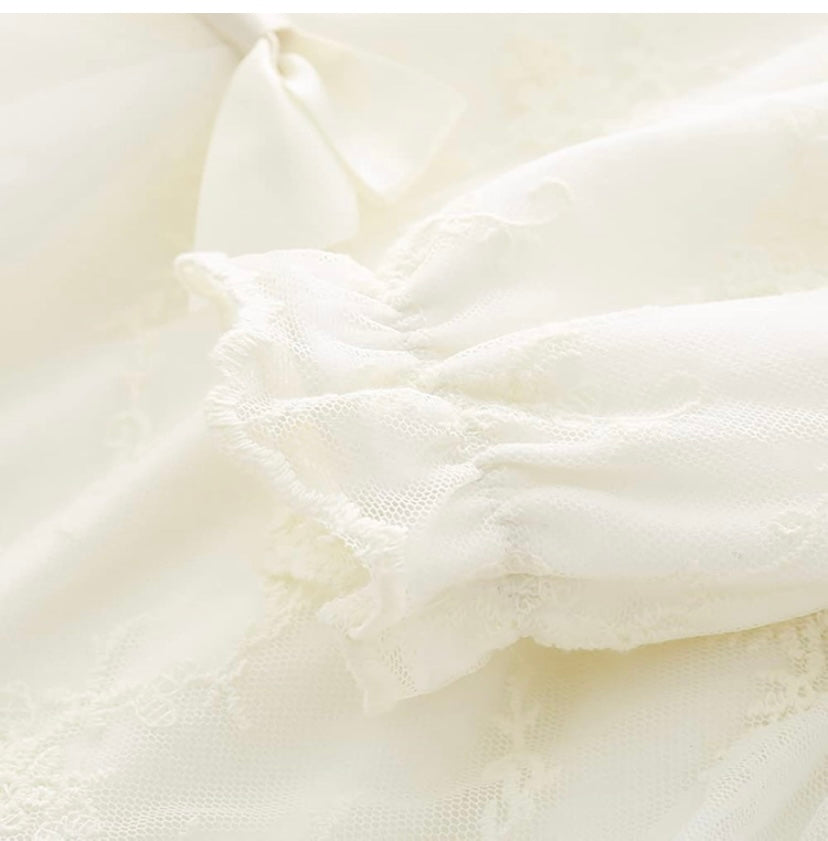 Christening Baptism Dress with Bonnet
