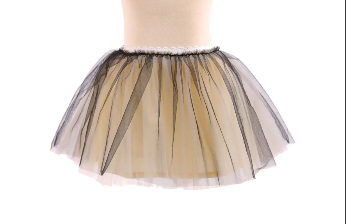 Contrast Layered Tutu Skirt - Yellow