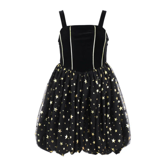 Gold Star Bubble Dress