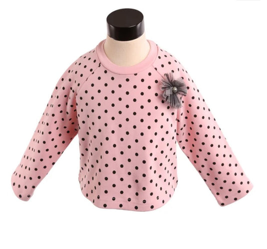 Pink dot long sleeve