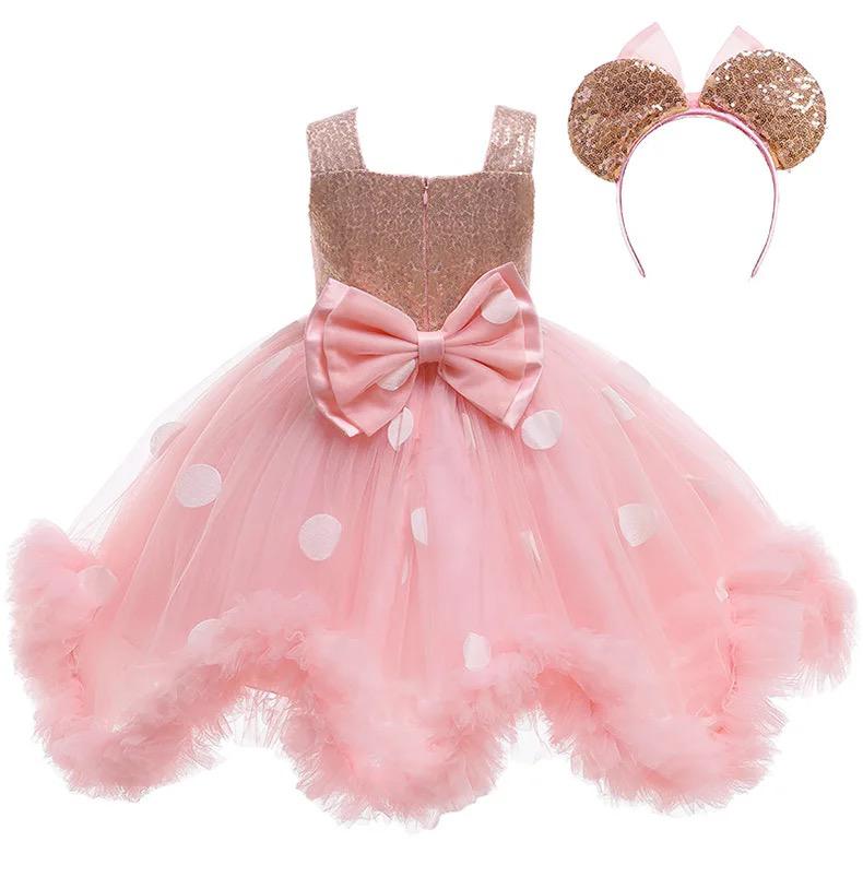 CHARMING PEACH SEQUIN DRESS WITH HEADBAND