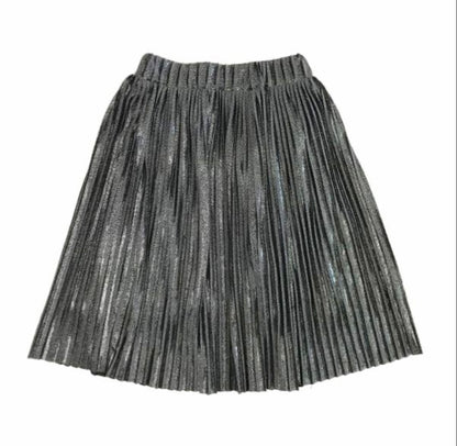 Silver skirt midi