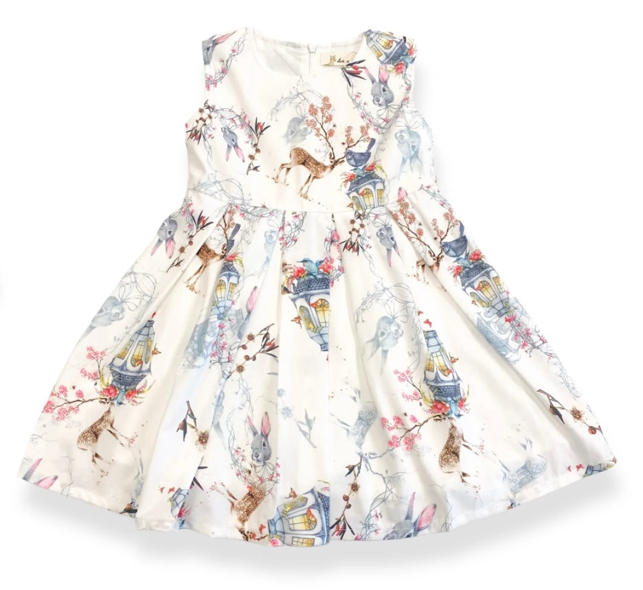 Nature Pleated Dress