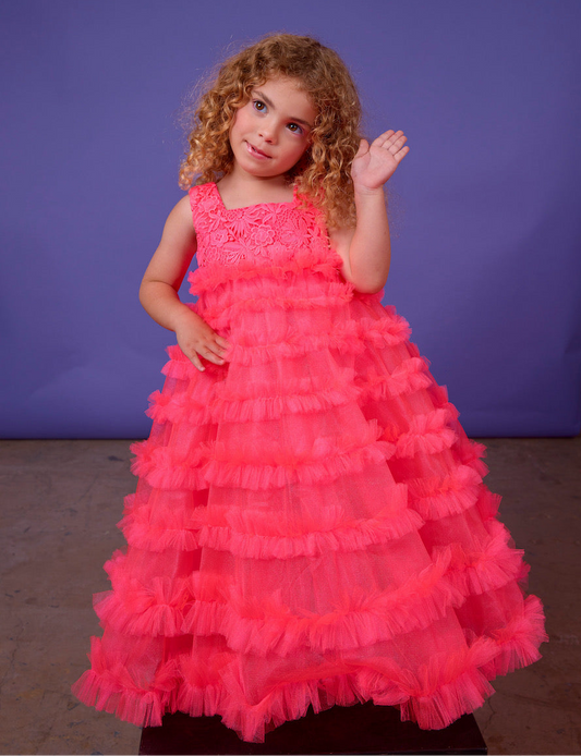 Hot pink dress