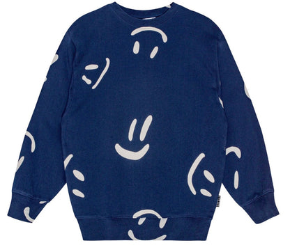 Big Smiles Navy Sweatshirt.