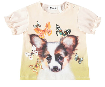 Papillon Puppy printed T-Shirt