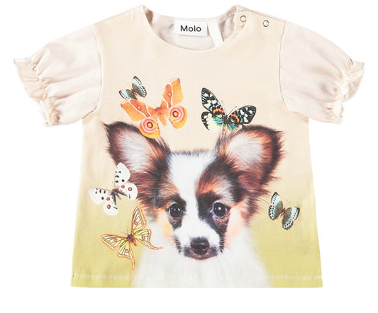 Papillon Puppy printed T-Shirt