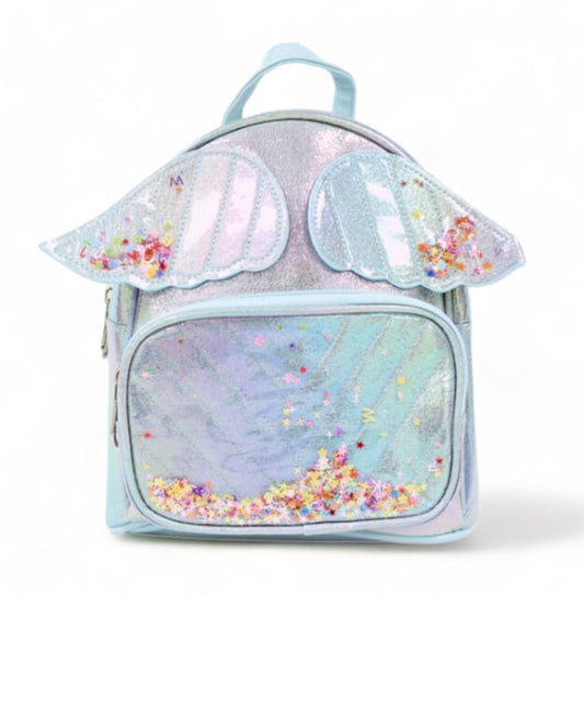 Angel Wings Iridescent Backpack - Blue