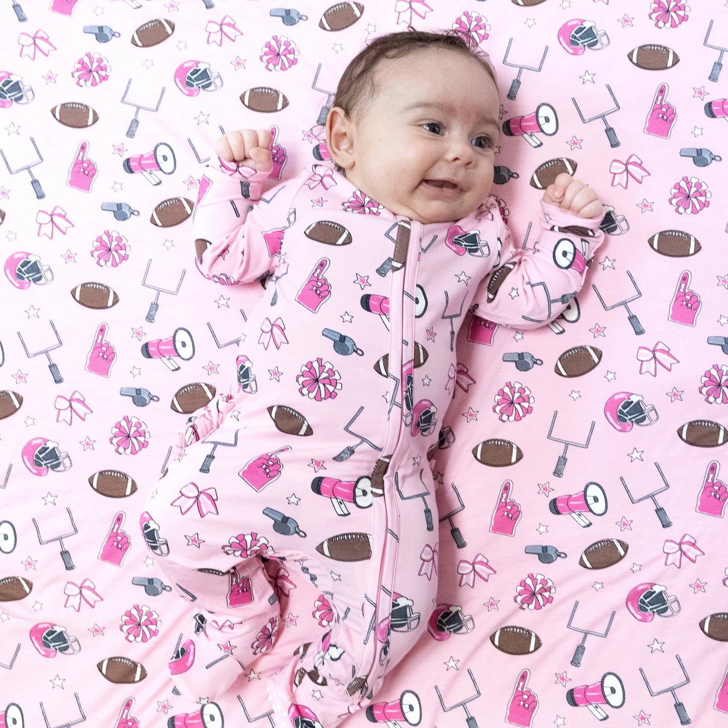 2 Way Zipper Ruffle Back Footie