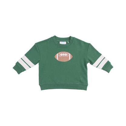 Cozy Drop Sleeve Sweatshirt with Varsity Stripes and pants