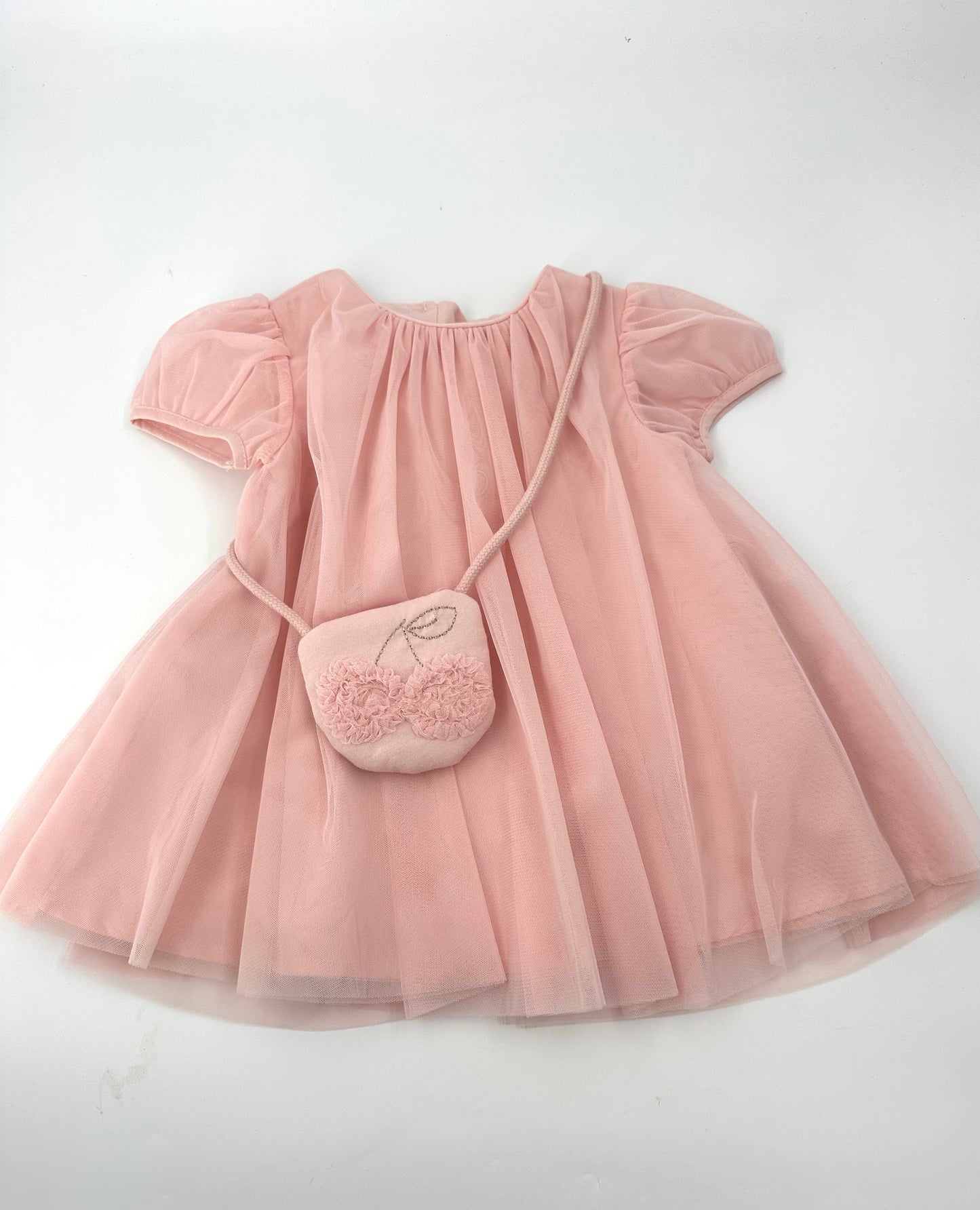 Baby tulle dress with bag