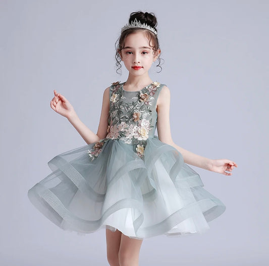 Floral evening dress