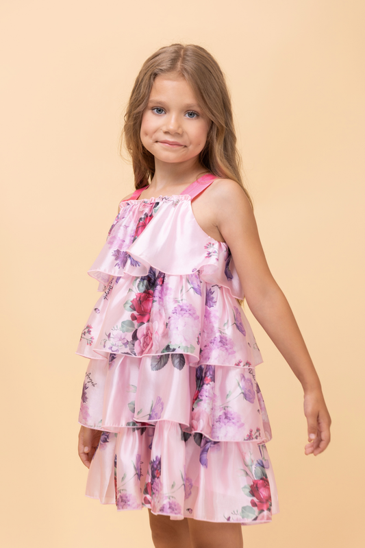Layered flower dress