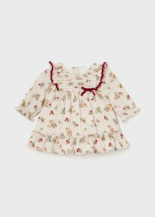 Baby Girl Floral Ruffle Dress.