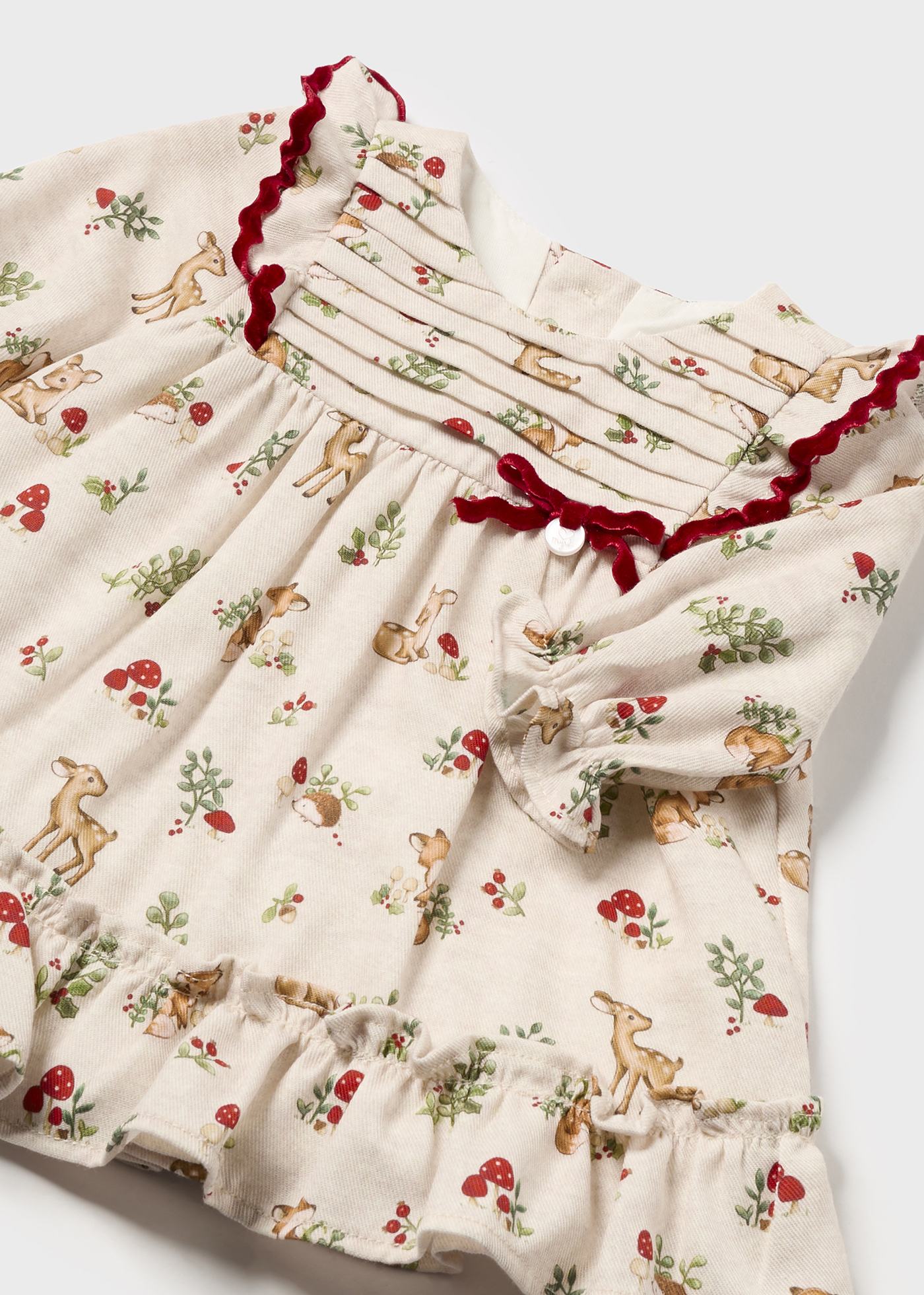 Baby Girl Floral Ruffle Dress.