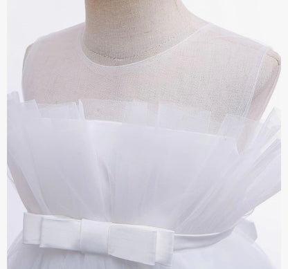 Girls Ruffle Ball party Lace Dress