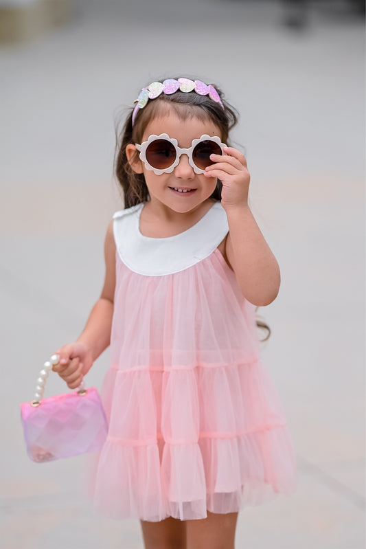 Pink tulle dress
