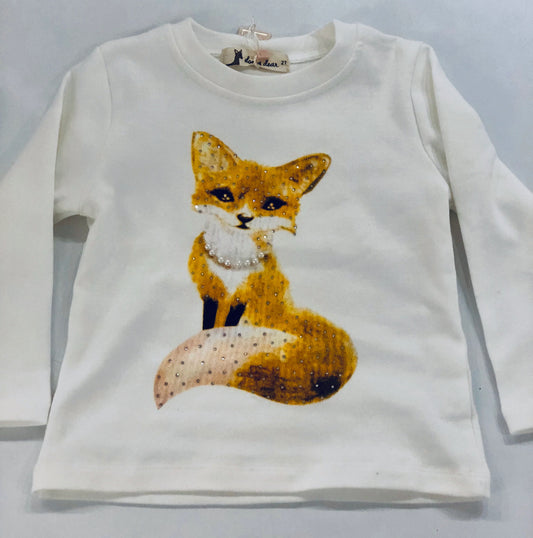 Long Sleeve Shirt with Fox