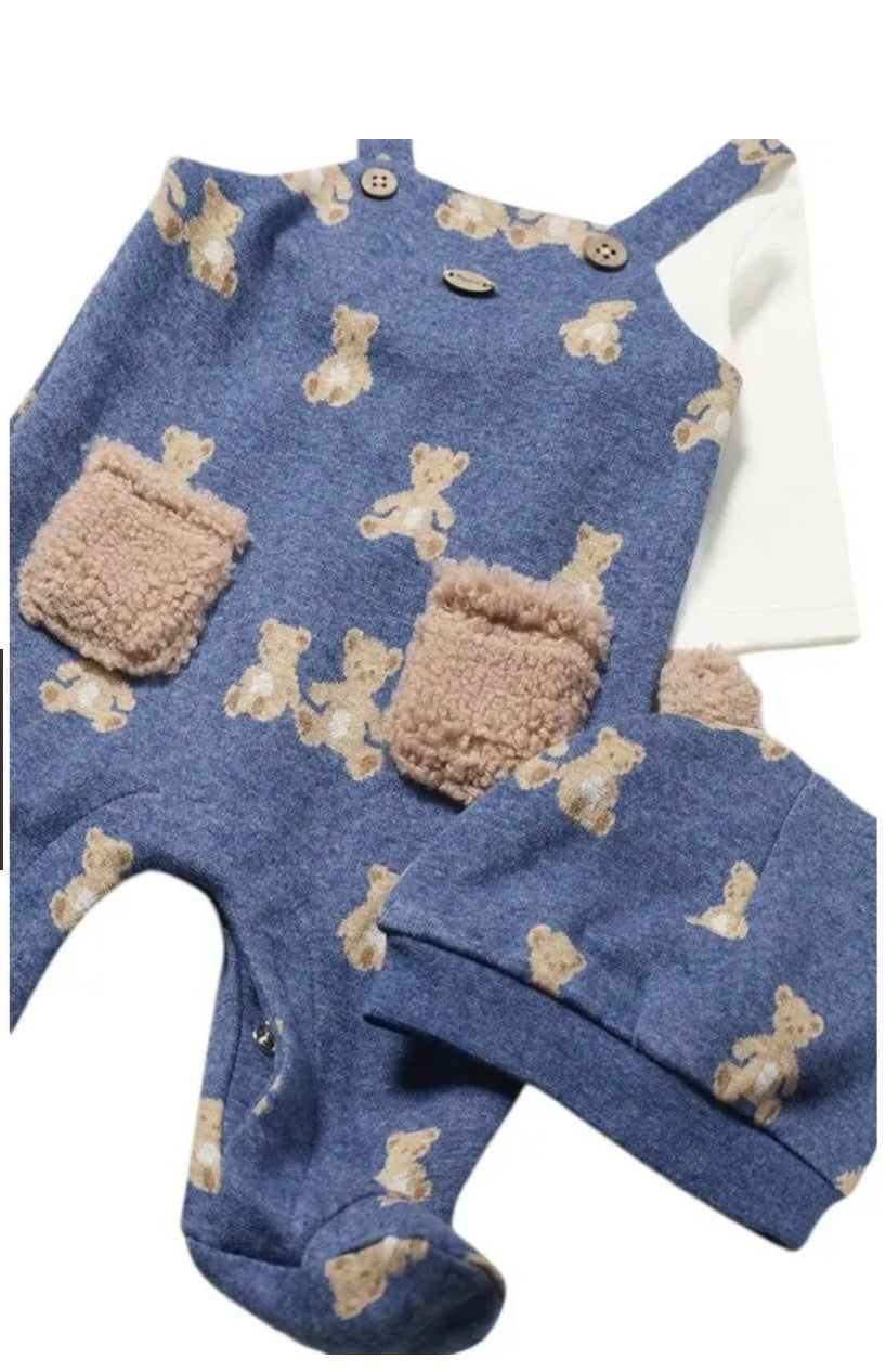 Newborn One piece and Hat Set with Ears