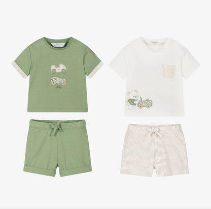 Mayoral Baby Boys Green Shorts Set