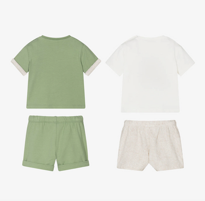 Mayoral Baby Boys Green Shorts Set