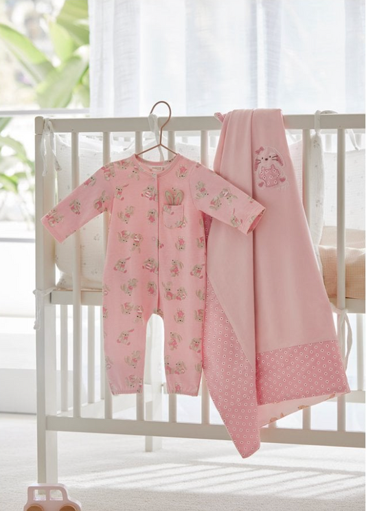 Mayoral Pink Bunny Romper