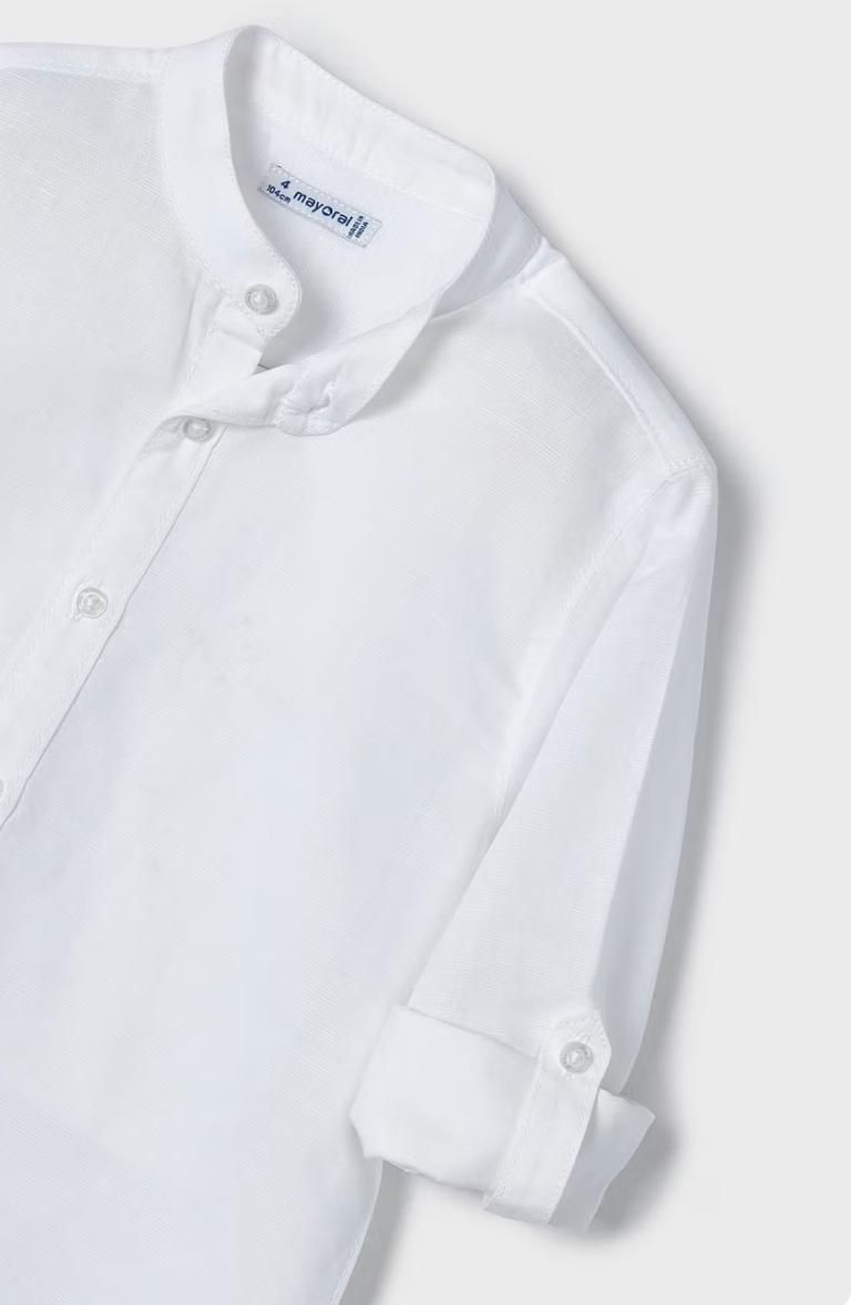 Boys mandarin collar shirt Better Cotton