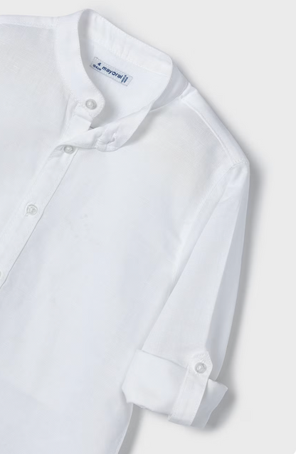 Boys mandarin collar shirt Better Cotton